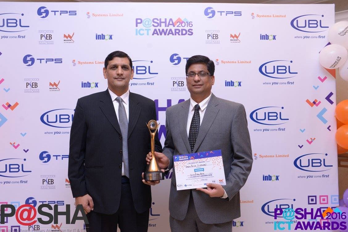 TeReSol Won an Award at PaSHA ICT Awards 2016